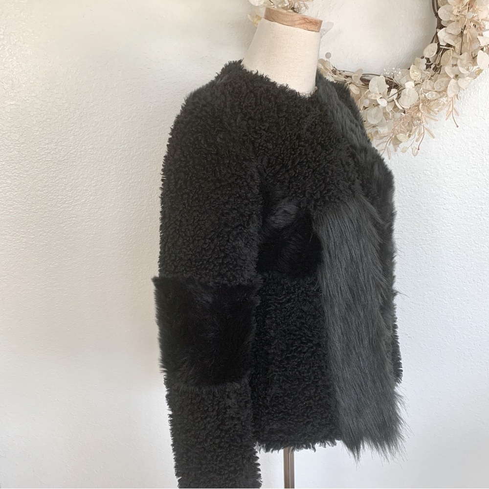 🖤 EXPRESS Black Pieced Patchwork Mixed Panels Fa… - image 7